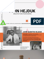 Posmodernismo - John Hejduk - Historia y Critica de La Arquitectura IV