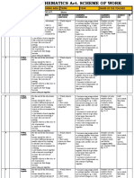 Longhorn Maths Act Scheme of Work