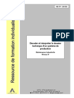 Décoder Et Interpréter Le Dossier Technique D'un Système de Production