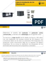 Ejemplo de Cálculos para La Instalación de Un Motor DC