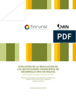 Evolucion de la Regulación IFD en Bolivia por FINRURAL