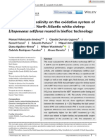 Valenzuela-Jiménez. Effect of Water Salinity On The Oxidative System of Juveniles of The North Atlantic White Shrimp Litopenaeus Setiferus Reared