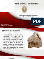 Andalucita: mineral refractario de la Universidad Nacional de Ingeniería