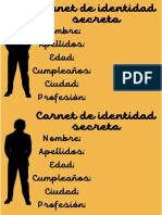 Carnet de Identidad Secreta Uomini