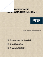 MODELO DE PROGRAMACION LINEAL I