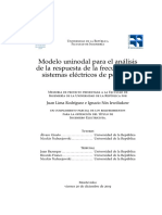 Tesis - Modelo Uninodal para El Análisi de Respuesta de Frecuencia en SEP