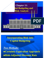 Capital Budgeting and Capital Budgeting and Risk Analysis Risk Analysis