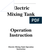 Use Manual of Electric Mixing Tank