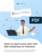 How To Start Your Own Site Like Onlyfans or Patreon