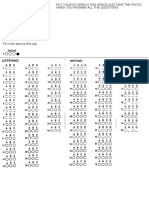 Answer Sheet Photo ID