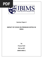 Impact of Covid On Premium Hotels India