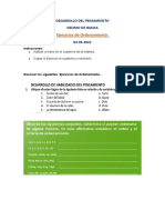 04-05-2021 Ejercicios de Ordenamiento.