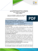 Guía de Actividades y Rúbrica de Evaluación - Unidad 1 - Fase 2 - Aplicación de Diseños Completamente Al Azar