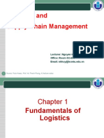 Logistics - Section - 01 - Fundamentals of Logistics and Supply Chain Management