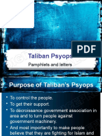 Taliban Psyops: Pamphlets and Letters