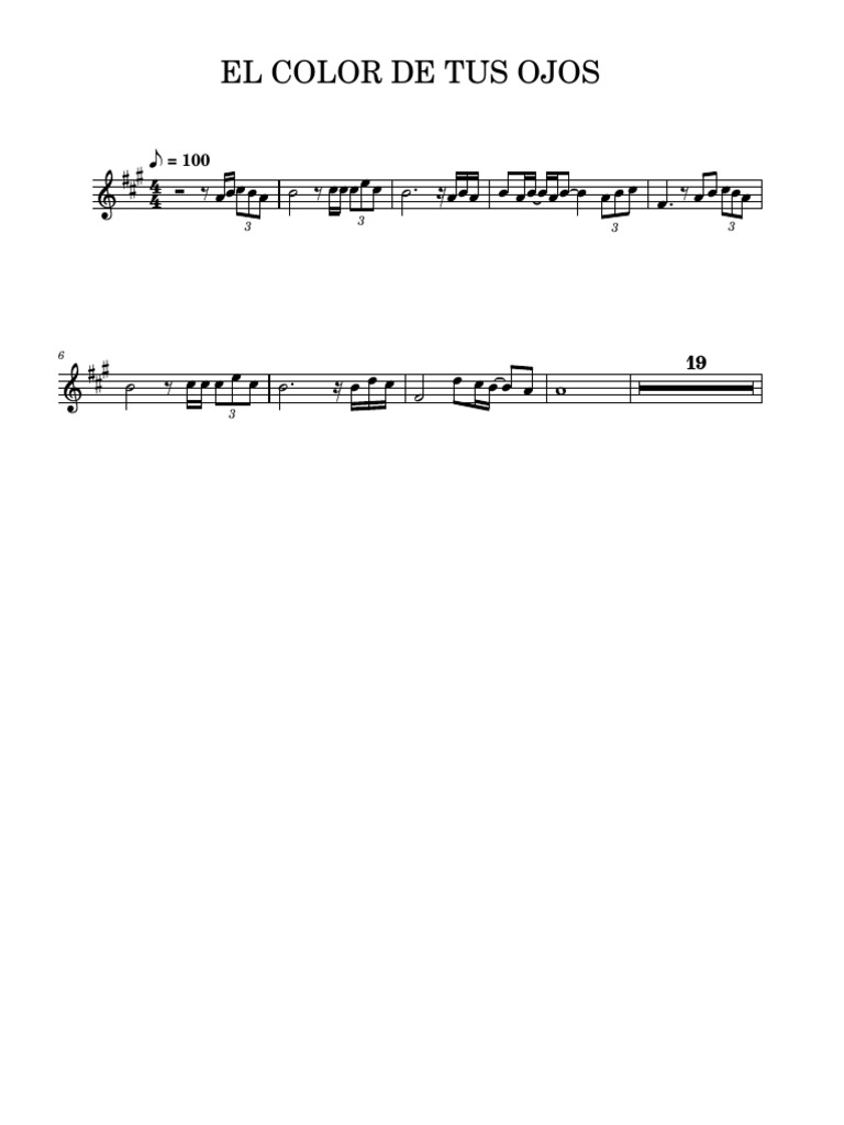 El Color de Tus Ojos | PDF