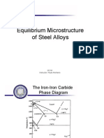 Equilibrium Microstructure of Steel Alloys: CE 60 Instructor: Paulo Monteiro