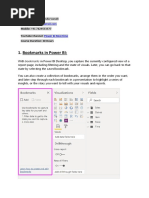 Bookmarks in Power BI