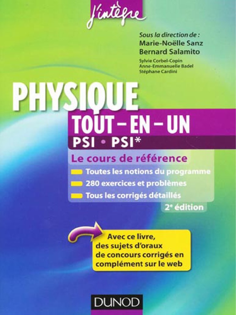 Tout en Un Physique PSI J'Integre (Ancien Programme) PDF