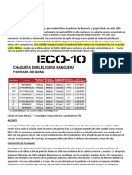 Especificaciones Tecnicas de Manguera Eco 10