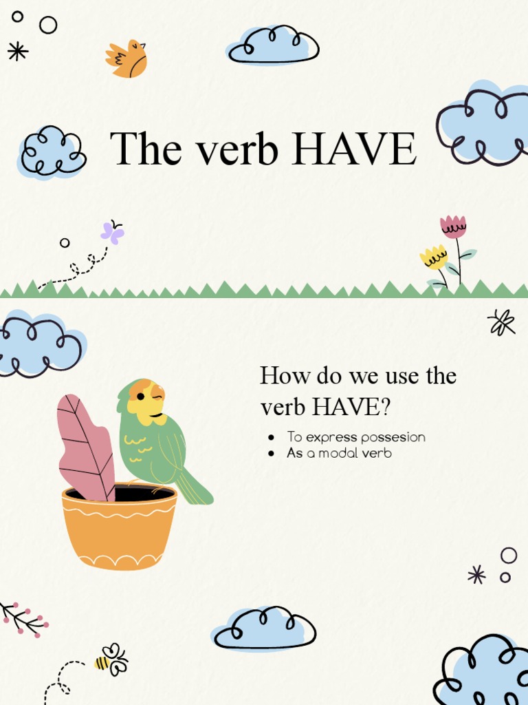 The Verb To Have | PDF