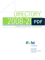 2008 - 2009 FEI Directory - Arizona Chapter