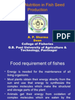 Role of Nutrition in Fish Seed Production