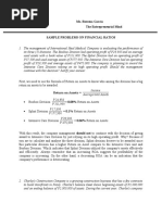 Joennel M. Semilla Ms. Rowena Garcia The Entrepreneurial Mind Sample Problems On Financial Ratios