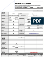 Personal Data Sheet