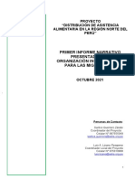 Primer Informe Narrativo ADRA OIM Tumbes. Oct21