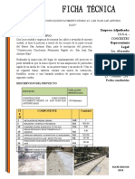 Ficha Técnica Pavimento San Antonio Bajo