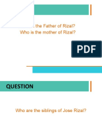 Who Is The Father of Rizal? Who Is The Mother of Rizal?
