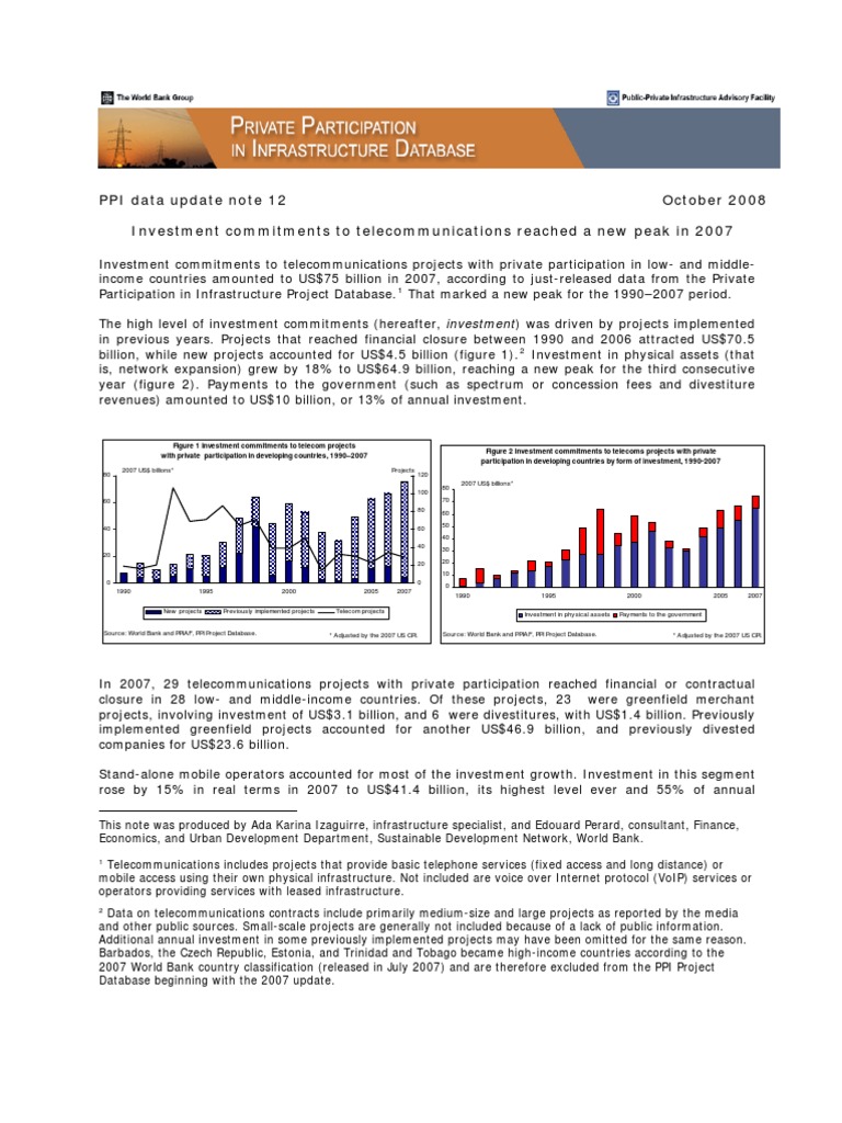 2007 Telecom Data Launch | PDF | Telecommunications | Economies