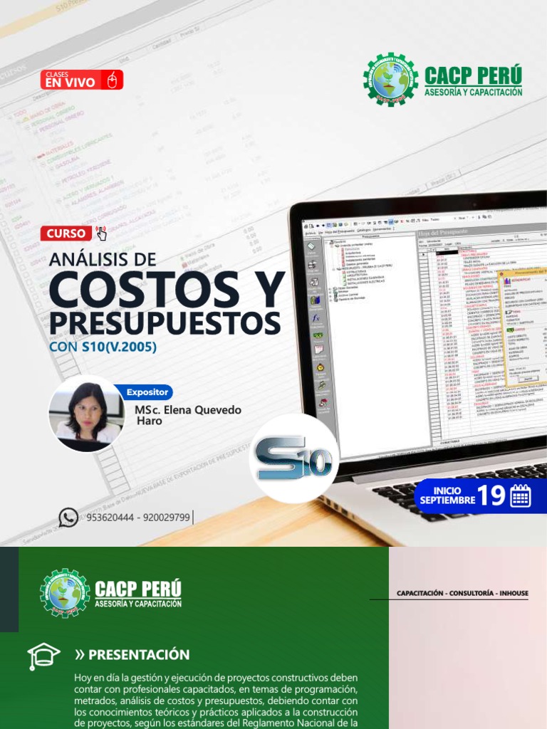 Análisis de Costos y Presupuestos Con S10-2021 | PDF | Presupuesto ...