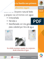 Como preparar durante desastre tus alimentos con agua desinfectada