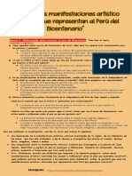 Apreciamos Manifestaciones Artístico Culturales Que Representan Al Perú Del Bicentenario