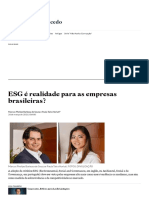ESG é realidade para as empresas brasileiras_