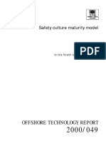 Offshore Technology Report: Safety Culture Maturity Model