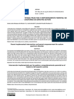 Intervenção Implementada Pelos Pais e Empoderamento Parental No