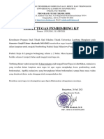 Surat Tugas PK Dosen Pembimbing 26 Juli 2021