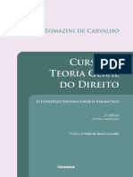 Curso de Teoria Geral Do Direito 6 Edição - Aurora Tomazine de Carvalho