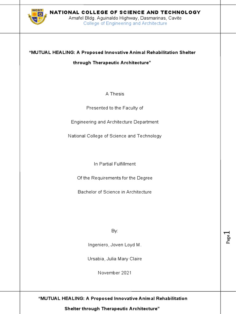 Innovative Animal Rehabilitation Shelter | PDF | Cruelty To Animals ...