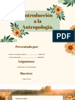 Introduccion a La Antropologia