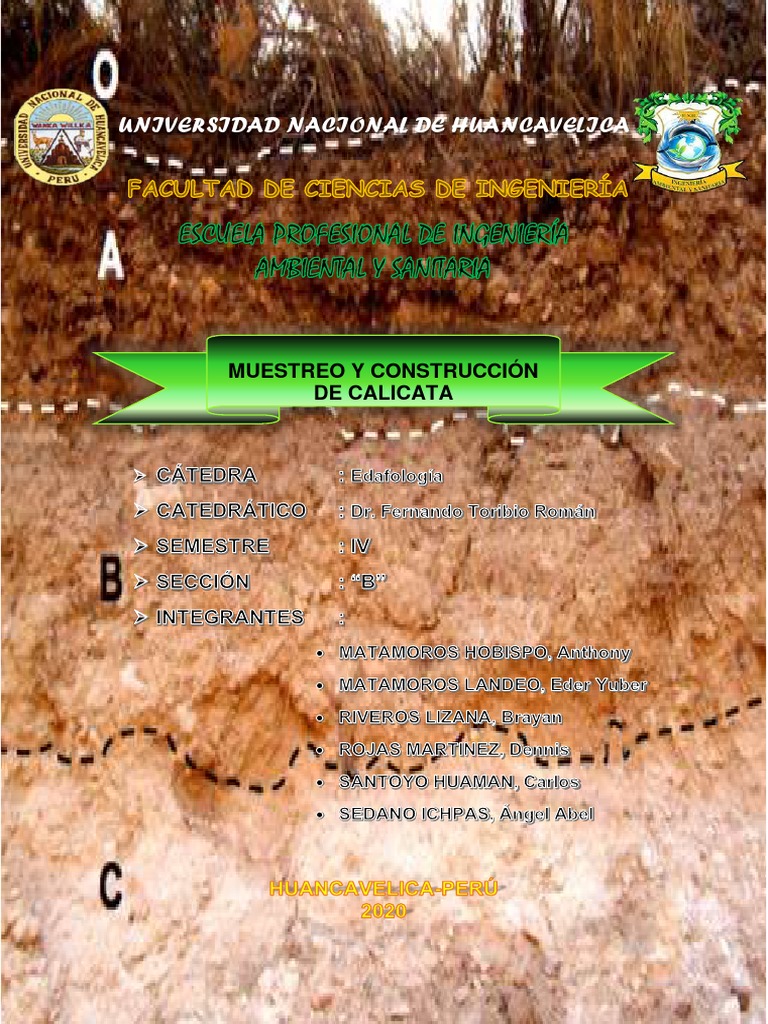 Informe Calicatas | PDF | Suelo | Roca (geología)