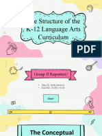 The Structure of The K-12 Language Arts Curriculum