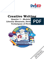 Creative Writing: Quarter 1 - Module 3: Literary Elements, Devices and Techniques of Fiction