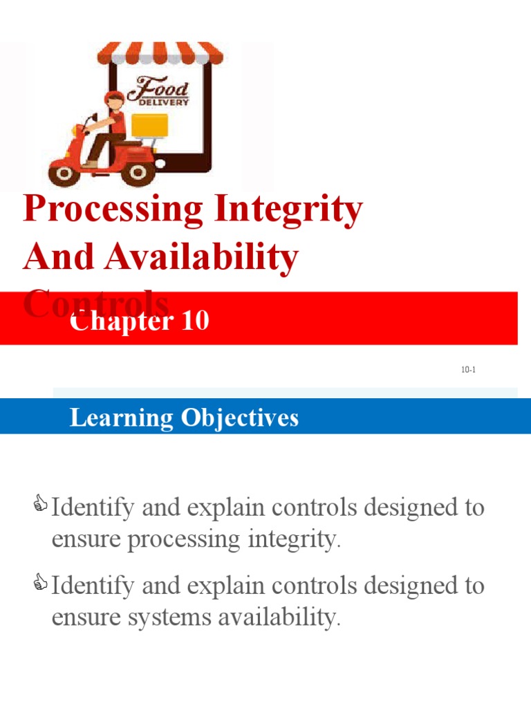Processing Integrity and Availability Controls | PDF | Disaster ...