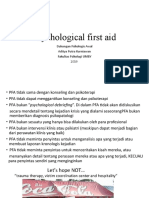 PFA Dukungan Psikologis Awal