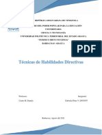 Técnicas de Habilidades Directivas Gabriela Perez