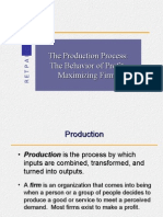 The Production Process: The Behavior of Profit-Maximizing Firms